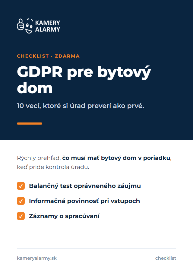 Náhľad PDF checklistu: GDPR pre bytový dom